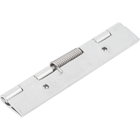 Kipp Spring Hinge Spring Closed A=40, B=120, Form:B Round Hole, Steel Galvanized K1175.4012011
